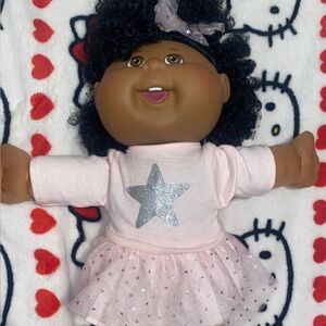 Adorable Pink and Silver Star Cabbage patch kid Doll